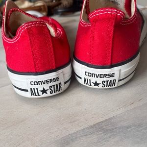 Red Converse All Star Shoes Size 10
